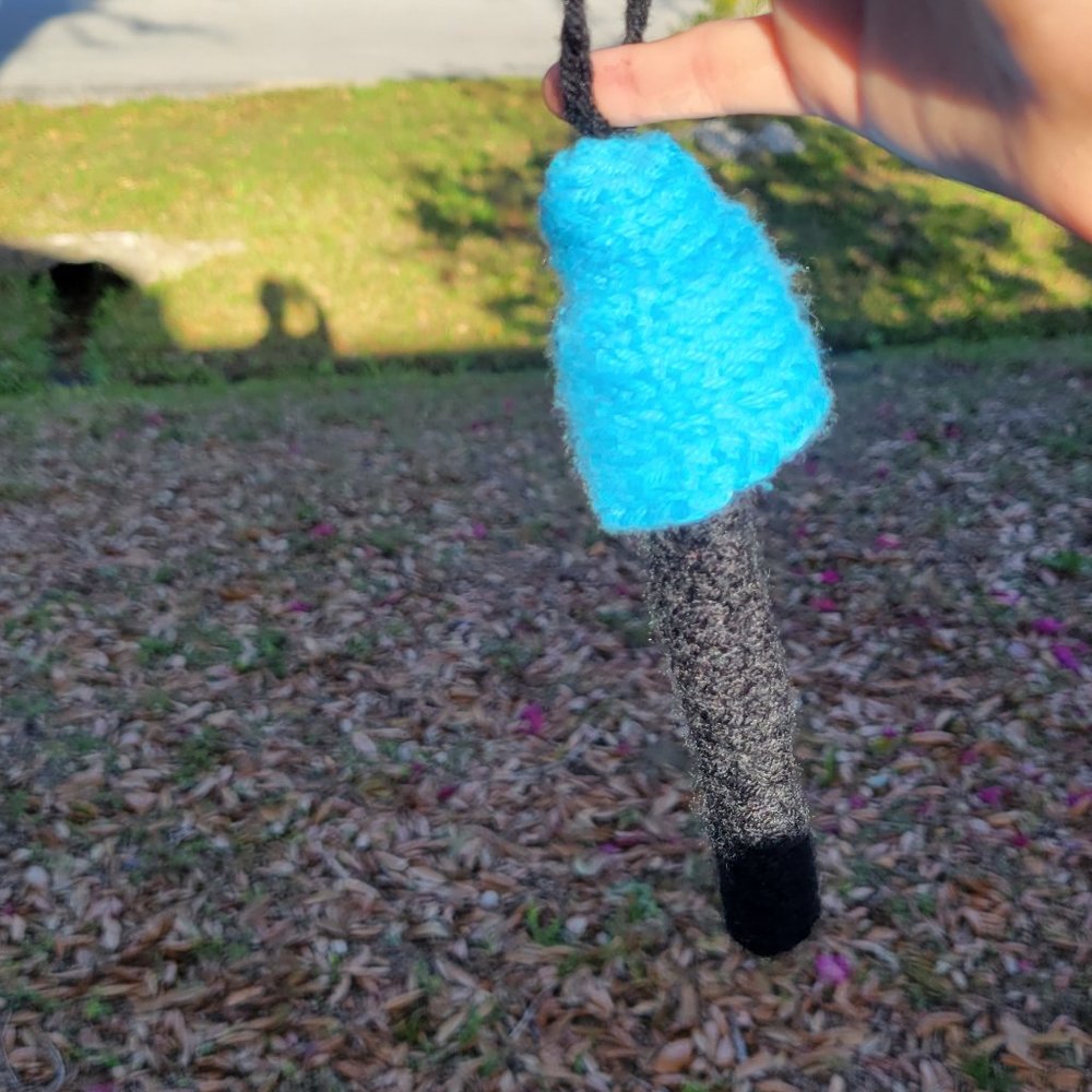 Blueberry black shroomie key chain